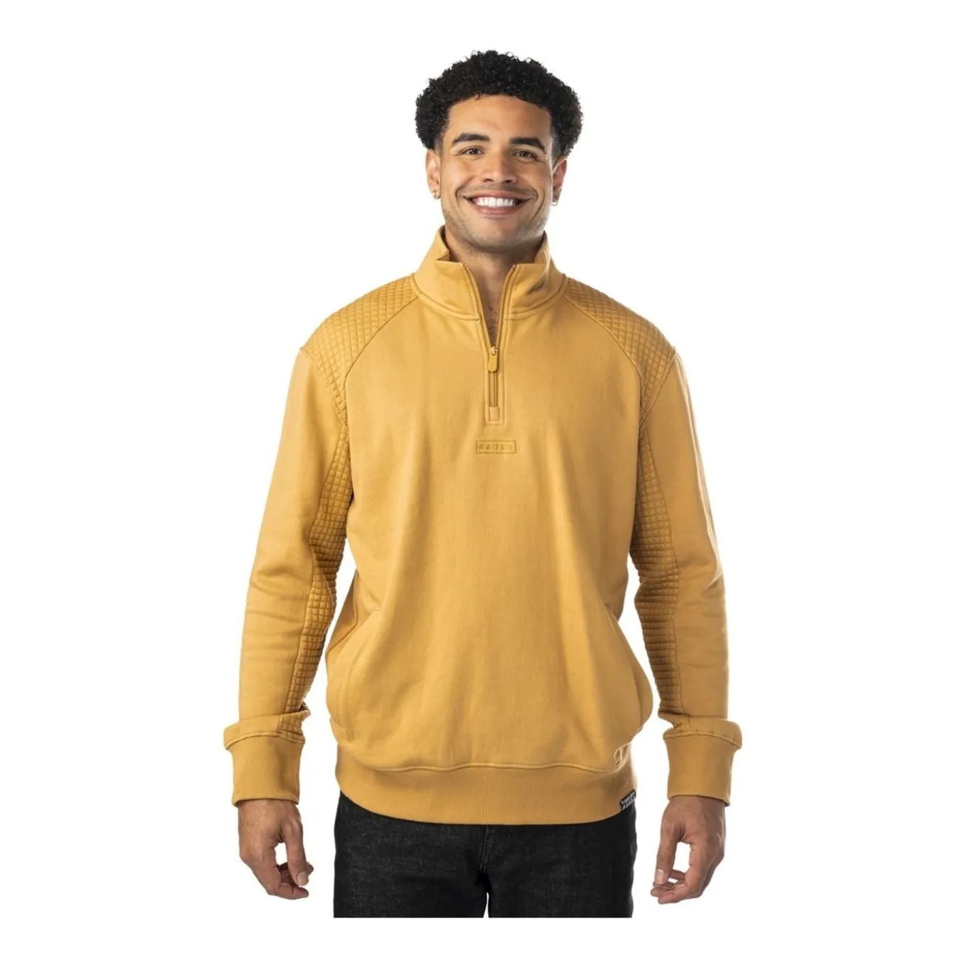 Bauer tröja Quilted 1/4 Zip Sr Caramel