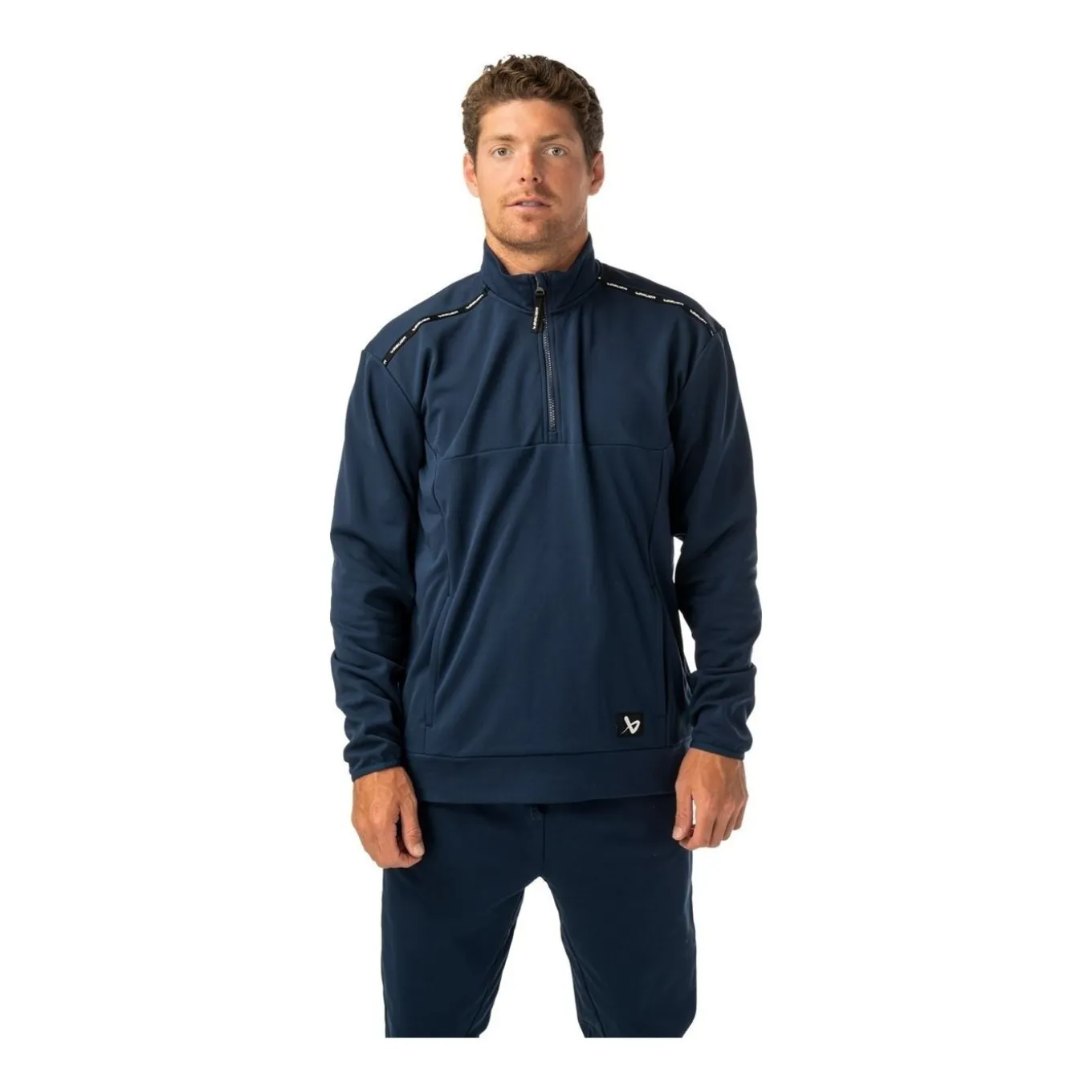 Bauer Tröja Team Fleece 1/2 Zip Sr Navy