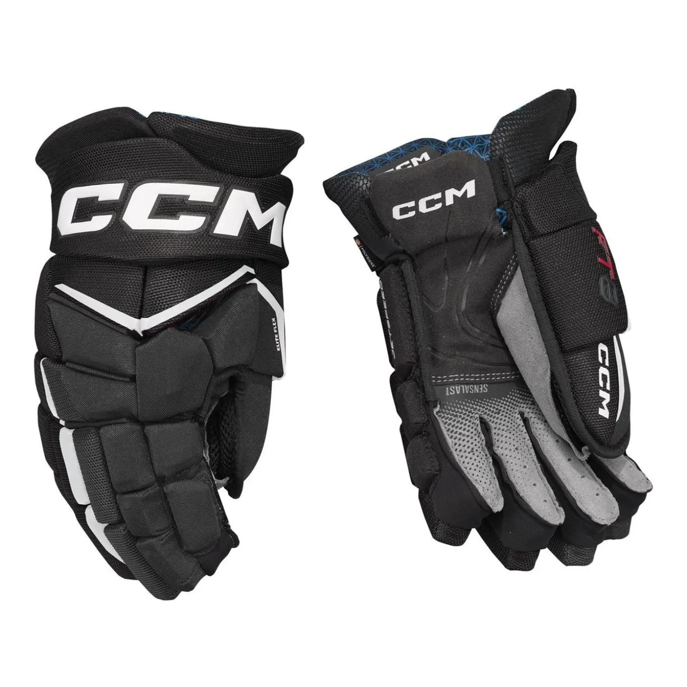 CCM Hockeyhandskar Jetspeed FT8 Sr Black/White