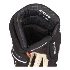 CCM Hockeyhandskar Tacks XF Pro Jr Black/White