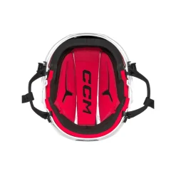 CCM Hockeyhjälm Tacks 70 Combo Yth Vit
