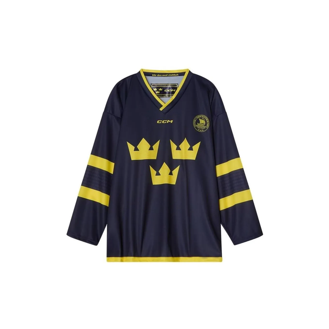 CCM Matchtröja Replica Team Sweden Yth Navy
