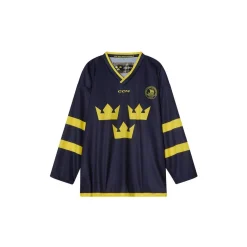 CCM Matchtröja Replica Team Sweden Sr Navy