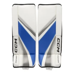 CCM Målvaktsbenskydd PHENOM Yth White/Royal/Black