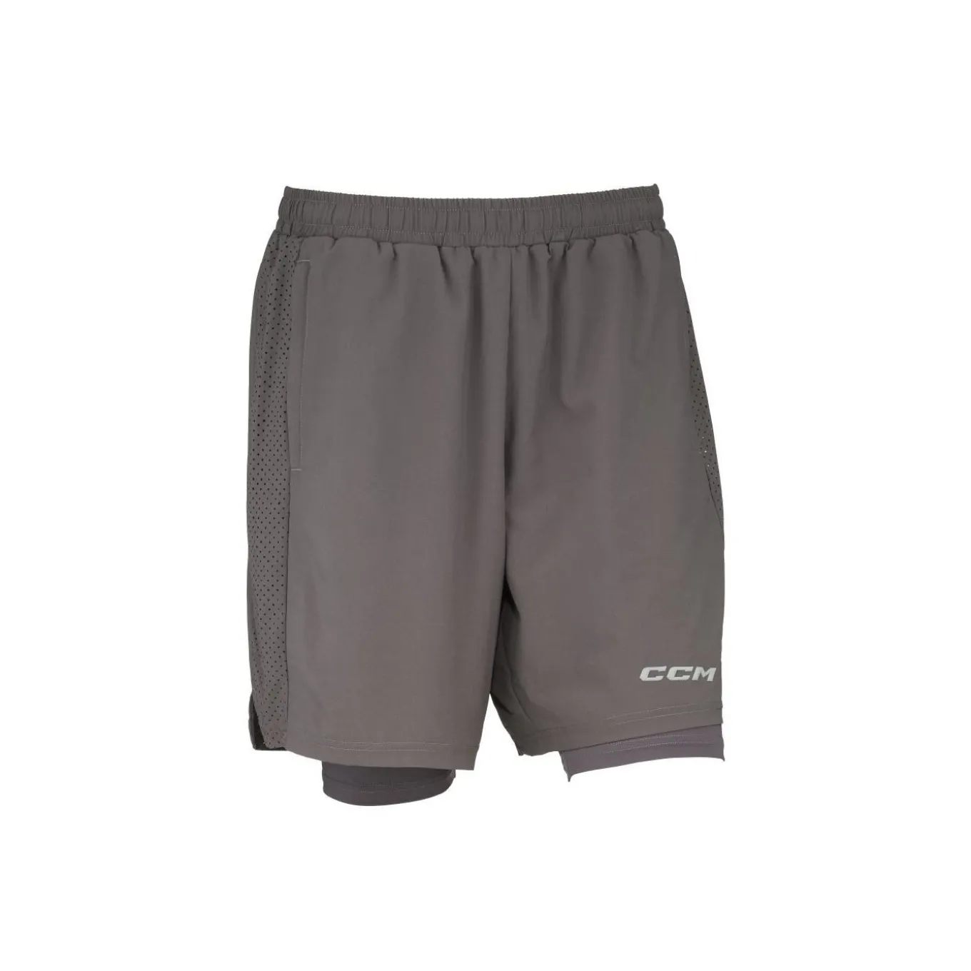 CCM Shorts 2-in-1 Training Sr Charcoal