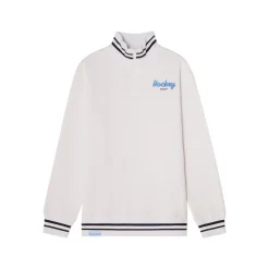CCM Tröja Stripe Quarter Zip Sr White