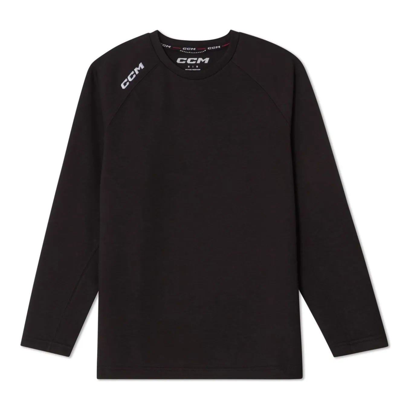 CCM Tröja Tech Fleece Crew Neck Sr Black