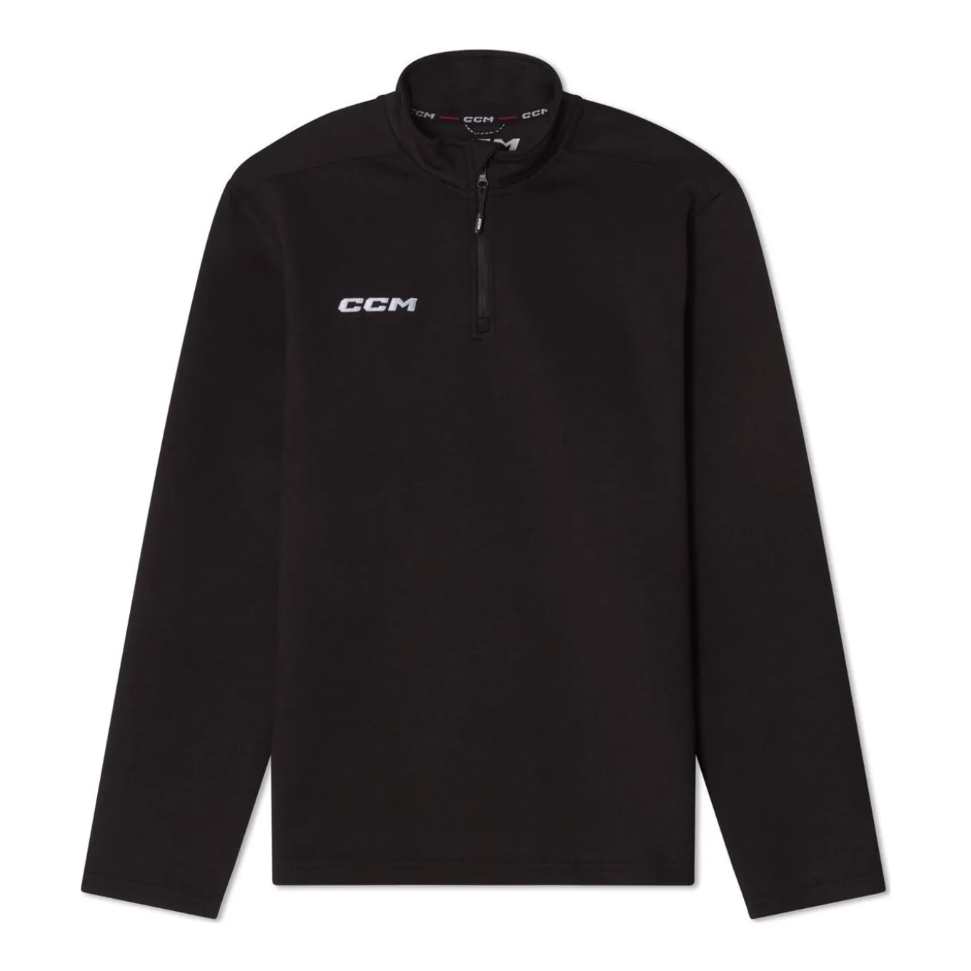 CCM Tröja 1/4 Zip Team Locker Room Sr Black